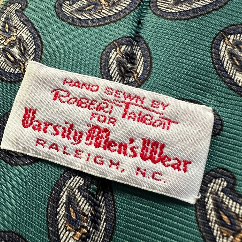 Men's Robert Talbott Teal Paisley Silk Tie One Size
